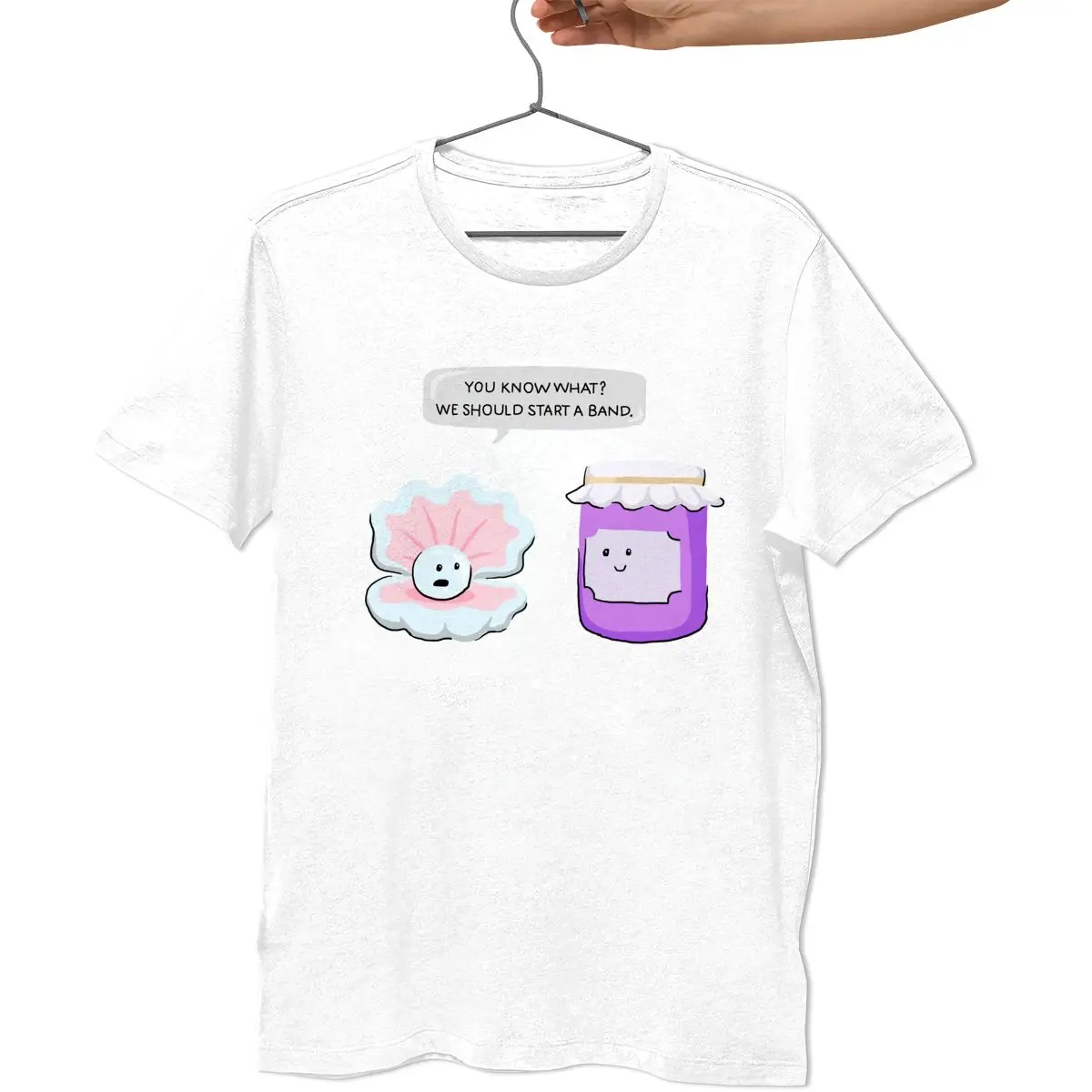 Kvinder Tegneserie T-Shirt Pearl Og Marmelade Starte Et Band T-Shirt Sjove Grafiske t-Shirt Afslappet 4xl Mænd Tshirt