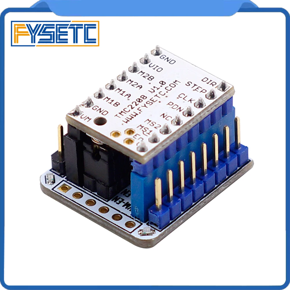 1pc TMC2208 Tester Med Stabelbar Overskrifter For Test Eller Blinkende Parameter Tilstande Af TMC2208 Drift På USB Til Seriel Adapter