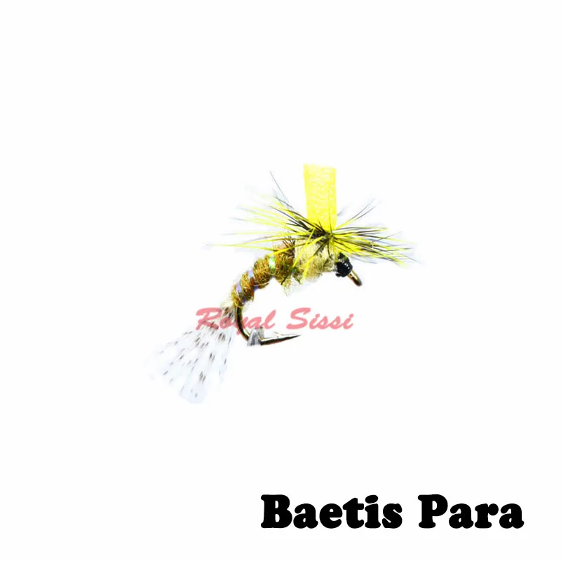 5pcs flyve fiskeri lokke tør flies16#Baetis faldskærm flyve hånd bundet mayfly nymfe emergers overfladevand kunstige Insekt lokke agn