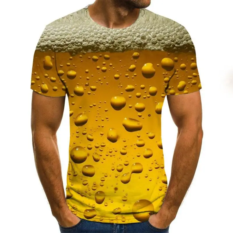 Sommeren 2020 3D-T-Shirt Mænd Casual Streetwear Trykt Korte Ærmer Fashion Comfort Sjove Tshirt Camisetas Hombre Plus Størrelse