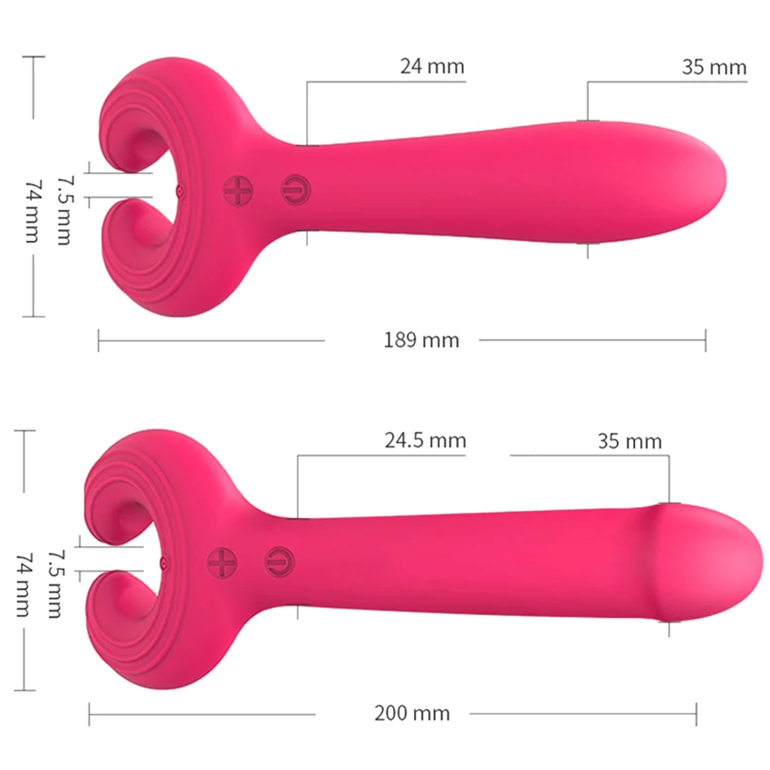 G-Spot Vandtæt, Genopladelige 3 Motorer Dildo Vibrator Voksen Sex Legetøj Silicone Klitoris, Vagina Nippel Klip Par Vibrator Vibe