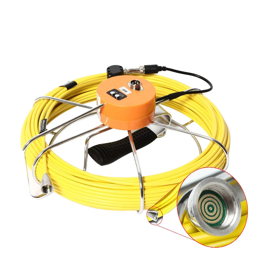 20 50 50 M kabel 5 mm Rør Inspektion Video Kamera,Afløb, Kloak Pipeline Industrielle Endoskop System Kabler med måleren tæller