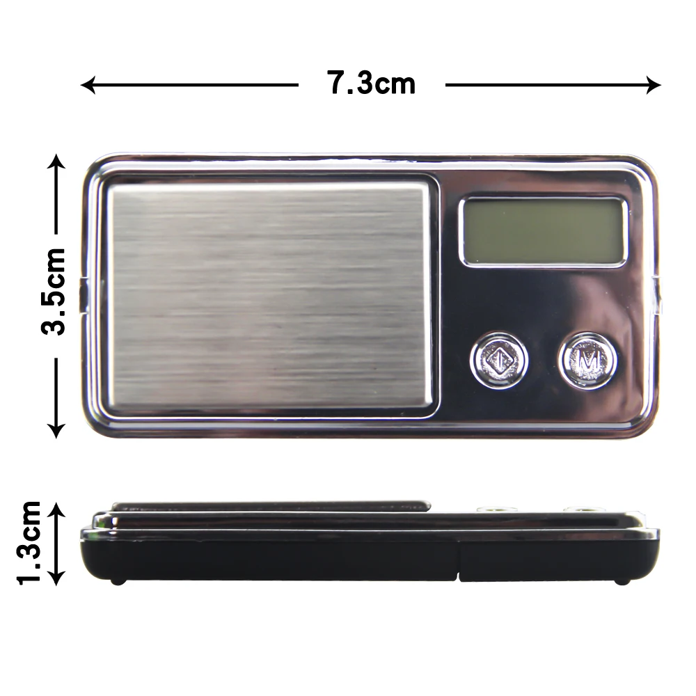 Bærbare 100g*0,01 g Mini Elektroniske Vægte Lomme Digital Skala for Guld, Sterling Sølv Smykker, Balance Gram