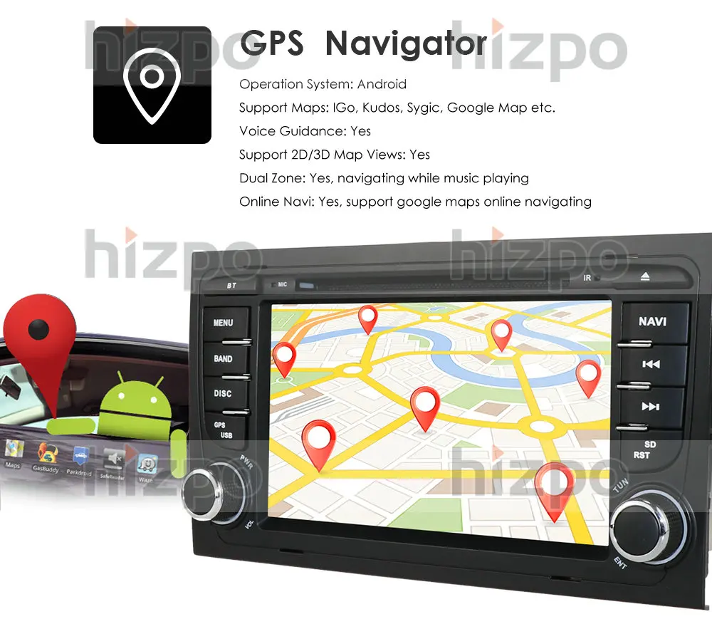 IPS Android 10 1G 16G BIL GPS Til Audi A4 B6 B7 S4 B6 B7 RS4 B7 SEAT Exeo dvd-afspiller radio WIFI 4G OBD2 DVT spejl-link