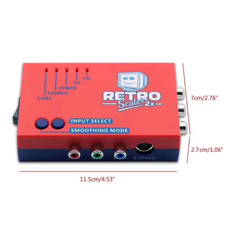 A/V-Omformer og Line-dobler RetroScaler2x 480p60 signal for Retro Video Spil