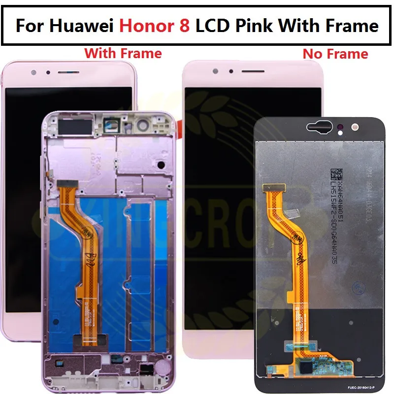 For Huawei Honor 8 LCD-Skærm Touch screen Digitizer Honor8 LCD Til Huawei Honor 8 LCD-skærm Med Ramme FRD-L19 FRD-L09 Udskiftning