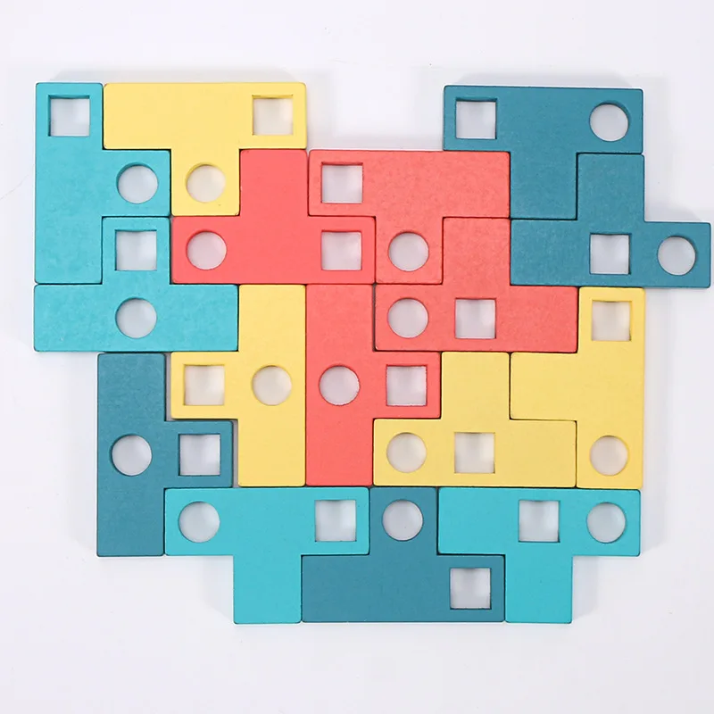 Type T Parret Puzzle-Matching Brætspil, Børn Puslespil Logisk Tænkning Uddannelse Tetris Intellektuelle Legetøj Børn Gaver