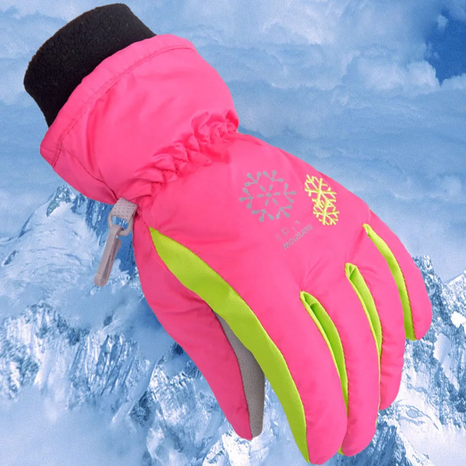 KoKossi Vandtæt Opbevaring af Handsker Vandtæt Varme Anti slip Mænd Kvinder Handske til Snowboard Wintersport Snescooter Skiløb Handsker Moto