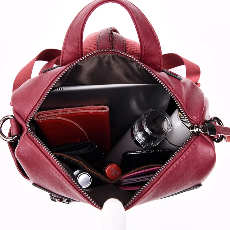 Vfemage Designer Kvinder Rygsæk Læder Kvindelige Rygsæk skoletasker til Teenager Piger Rejser Backbag Retro Bagpack Sac A Dos