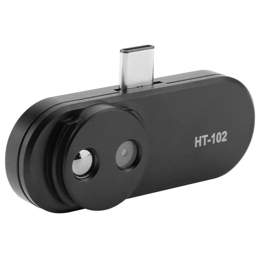HT-102 Termometer Multifunktion Meter Håndholdte Opdagelse Mobiltelefon Infrarød Sort Høj Termisk Kamera for Android