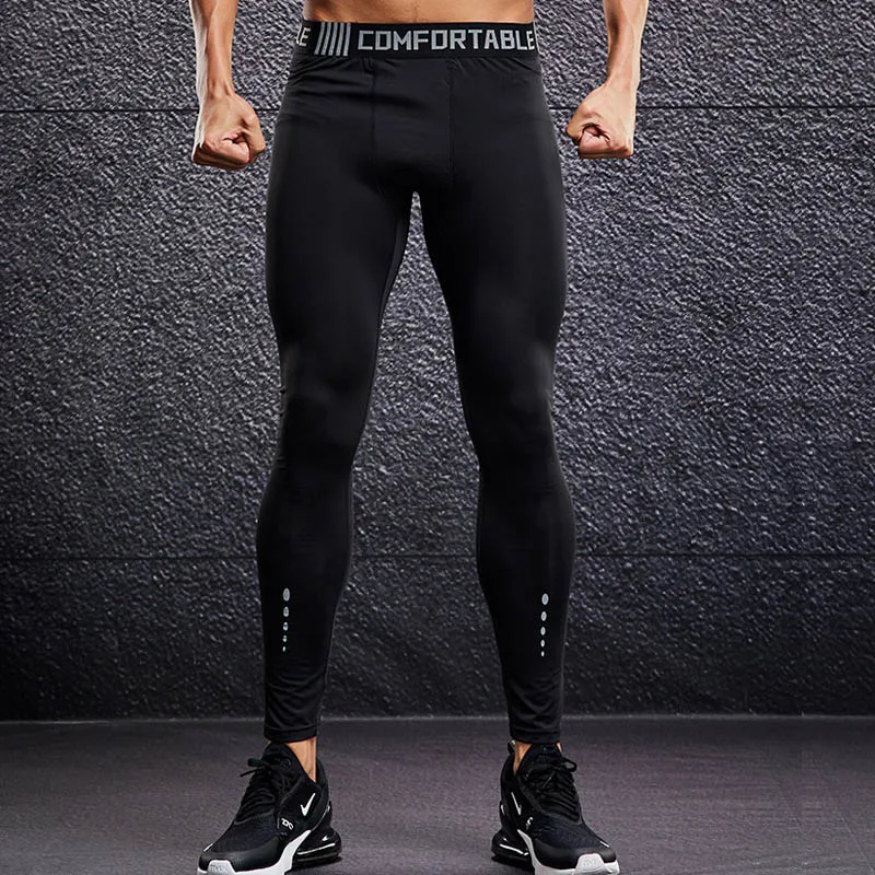 Mænd Kompression Stramme Leggings, Der Kører Sport Mandlige Fitness Trænings-Og Jogging Bukser Hurtigtørrende Bukser Træning Træning Yoga Bunde