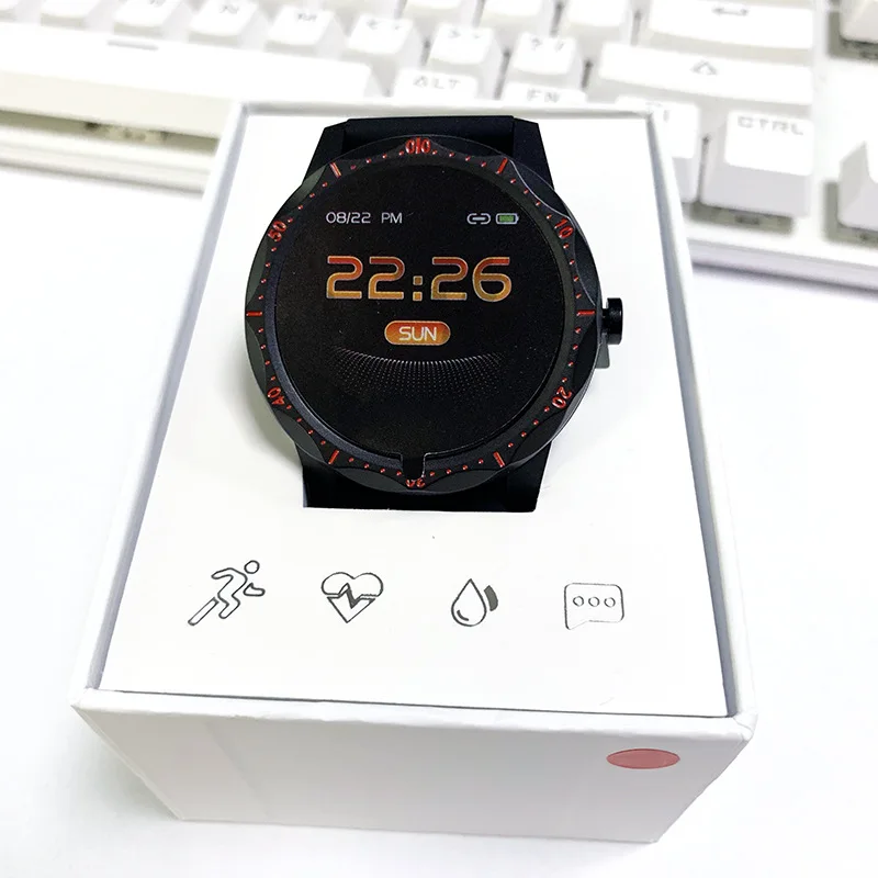 Cool, smart ur sky1 med lang batterilevetid, vandtæt, high-resolution armbånd og sundhed overvågning armbånd