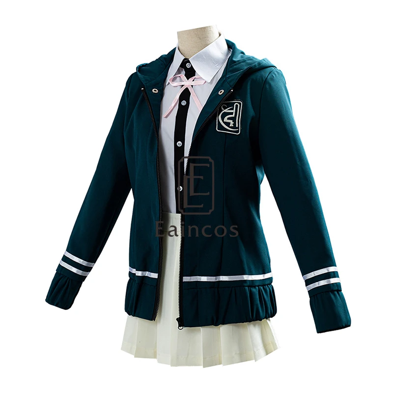 Anime Danganronpa Nanami ChiaKi Cosplay Kostume langærmet Jakke Kort Nederdel Loli Nederdel High School Studerende Uniform
