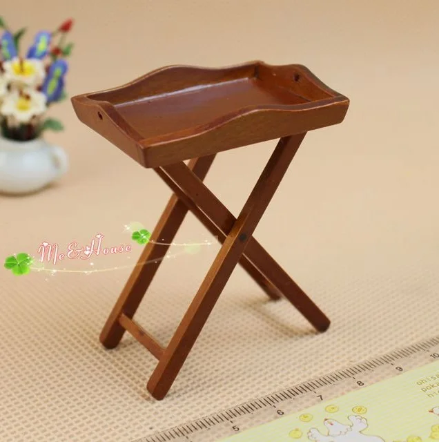 MINI dukkehus Miniature model møbler og holder hylder med et enkelt stykke