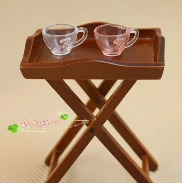 MINI dukkehus Miniature model møbler og holder hylder med et enkelt stykke
