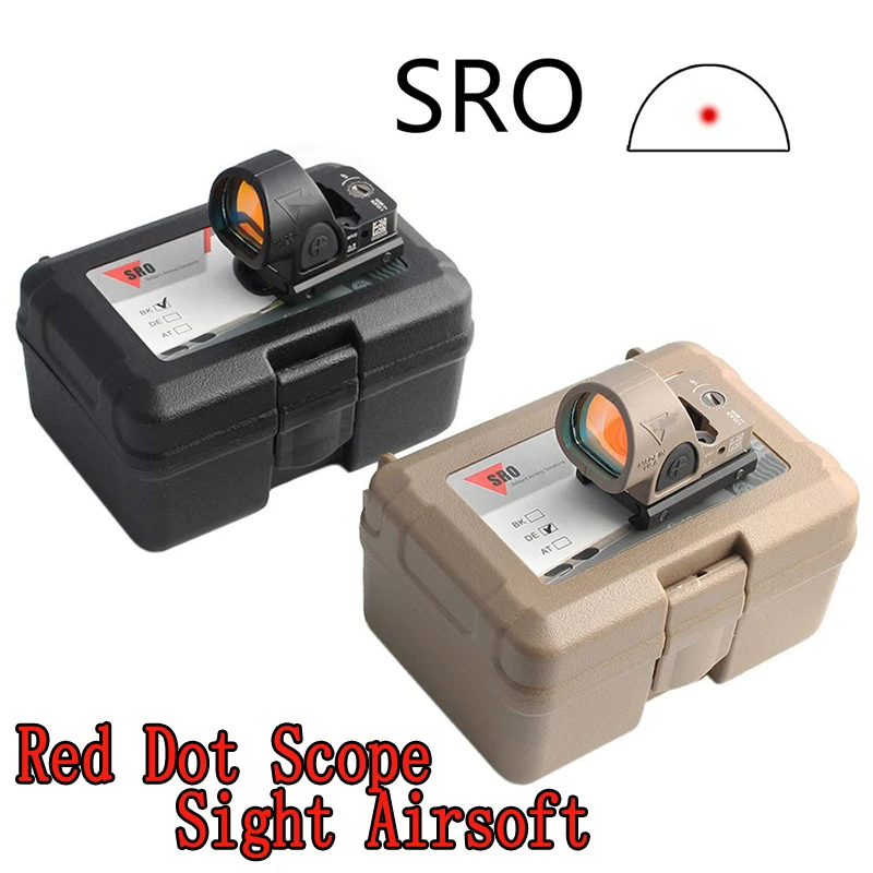 Magorui Mini RMR SRO Red Dot Anvendelsesområde Kollimator Glock Refleks Syn Anvendelsesområde passer 20mm Rail & Glock Mount til Airsoft / Jagt Riffel