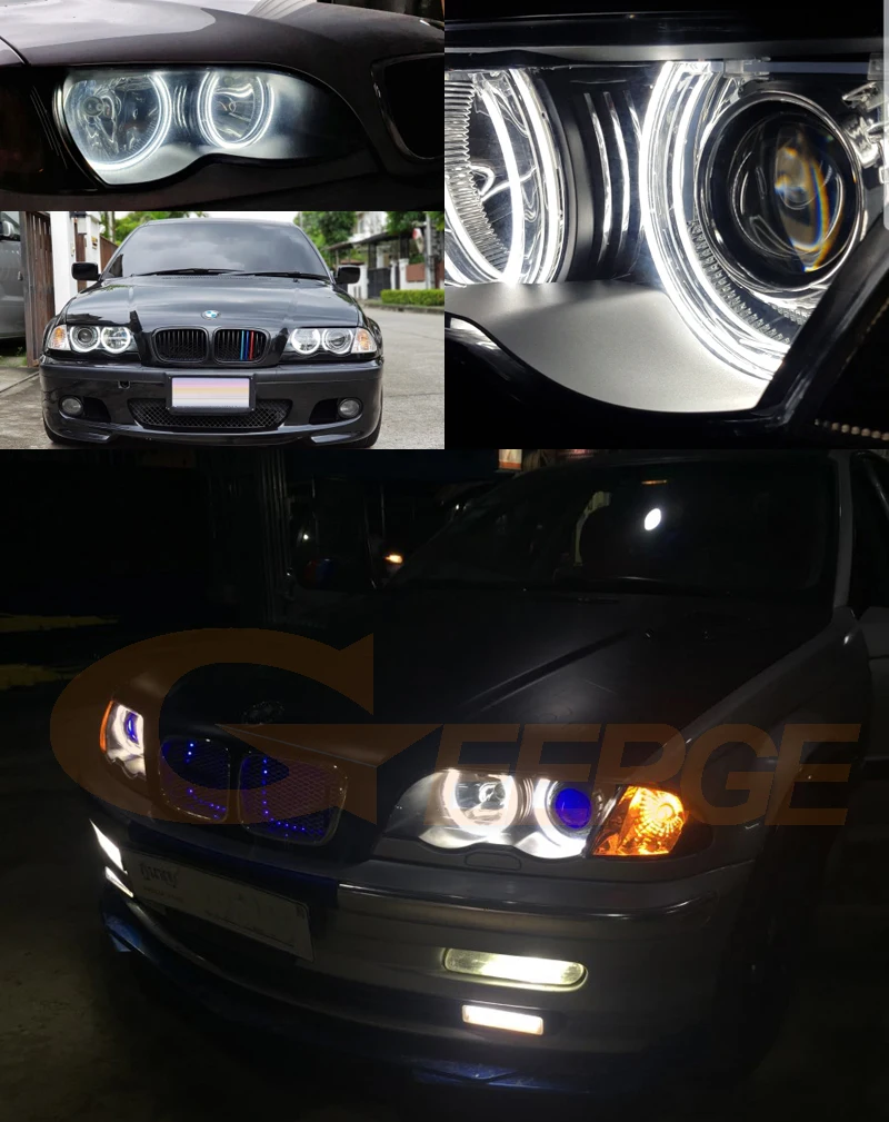Til BMW E36 E46 E38, E39 131 146 Fremragende DTM Style Ultra lyse Led Angel Eyes halo rings Eftermontering af Tilbehør