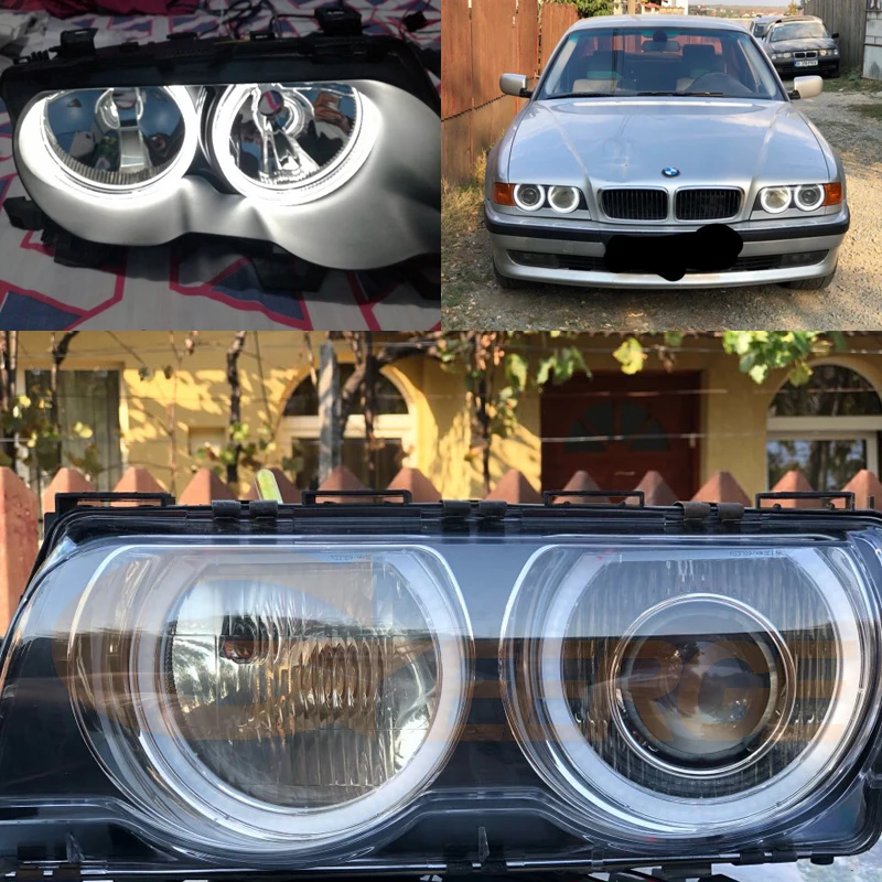 Til BMW E36 E46 E38, E39 131 146 Fremragende DTM Style Ultra lyse Led Angel Eyes halo rings Eftermontering af Tilbehør