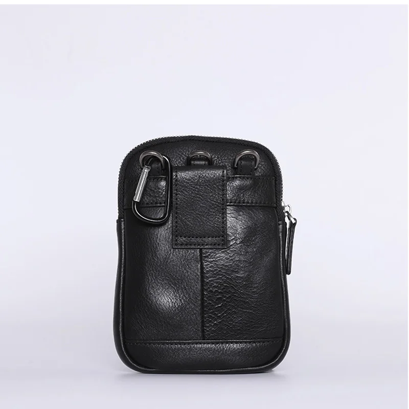 AETOO Mænds læder mobiltelefon, taske, ruskind læder casual skulder taske, enkel og kompakt messenger taske
