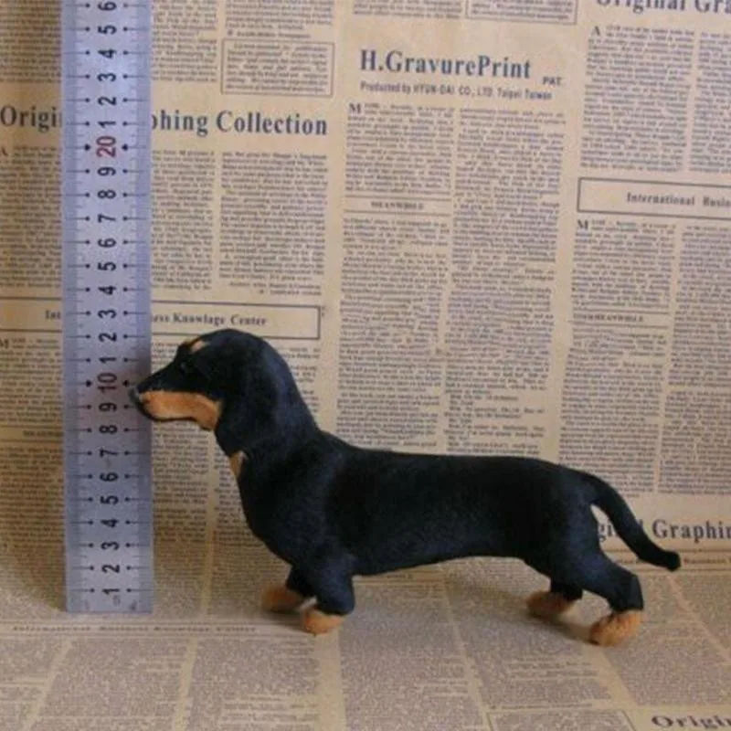 Realistisk Gravhund Simulering Stykke Legetøj Hund, Hvalp Naturtro Fyldte Følgesvend Hund, Blød Blød Gave, Dyr, Legetøj Til Børn