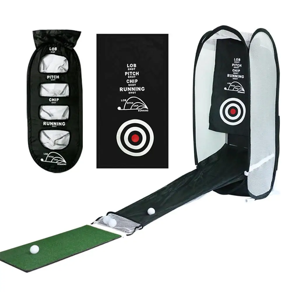 Portable Golf Practice Net Praksis Golf Rammer Net Golf Tilbehør Uddannelse Hjælpemidler