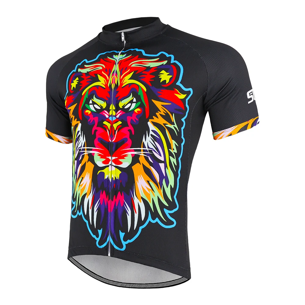 SOTF Farve Lion Udskrivning Retro Trøje Mænd, Kvinder Passer Motocross Shirt Mountainbike Beklædning Road Bike Jersey med Korte Ærmer