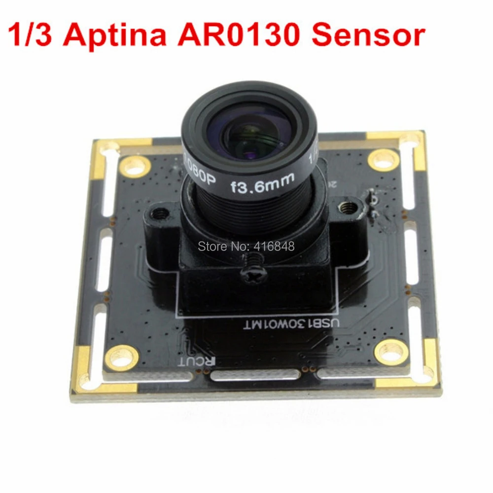 1.3 MP 1280X960 Sort / Hvid sort / hvid USB-Kamera om bord på Aptina AR0130 Lav belysning usb-kamera modul 960P
