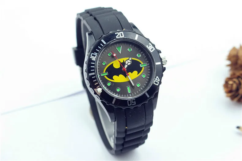 Batman, Captain America Skjold Kvarts Ur Studerende Silikone Ur drenge ure børn ure ure til børn børn