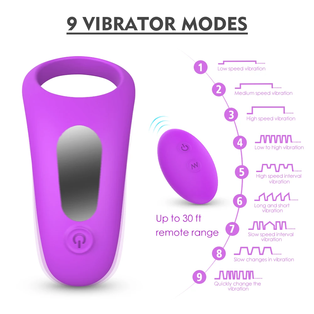Tunge Vibrator Sugende Mundtlig Tungen Slikke Vibrator Vagina, Klitoris Stimulering Sex Legetøj til Par, Flirt Vibrerende Penis Ring