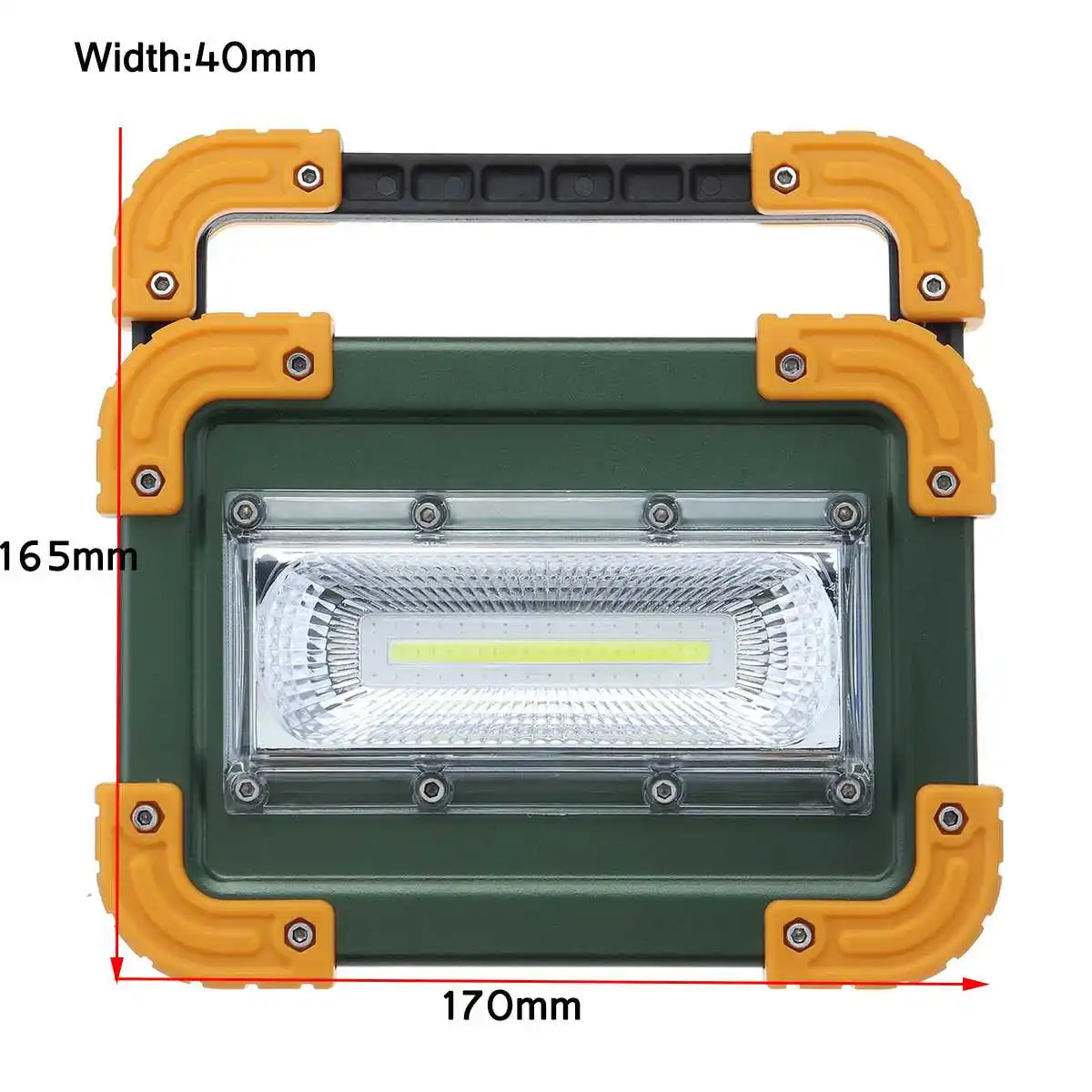 LED Projektør 30W 4-Tilstand bærbare Oversvømmelse lys Spotlight 2000lm Vandtæt, genopladelige Udendørs lys Med 4 18650 batteri