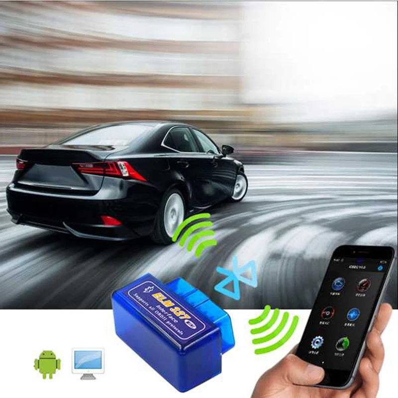 Nye Obd-V1.5 Mini Elm327 Obd2 Bluetooth Automatisk Scanner Obdii 2 Bil Elm 327 Tester Diagnostisk Værktøj til Android Windows
