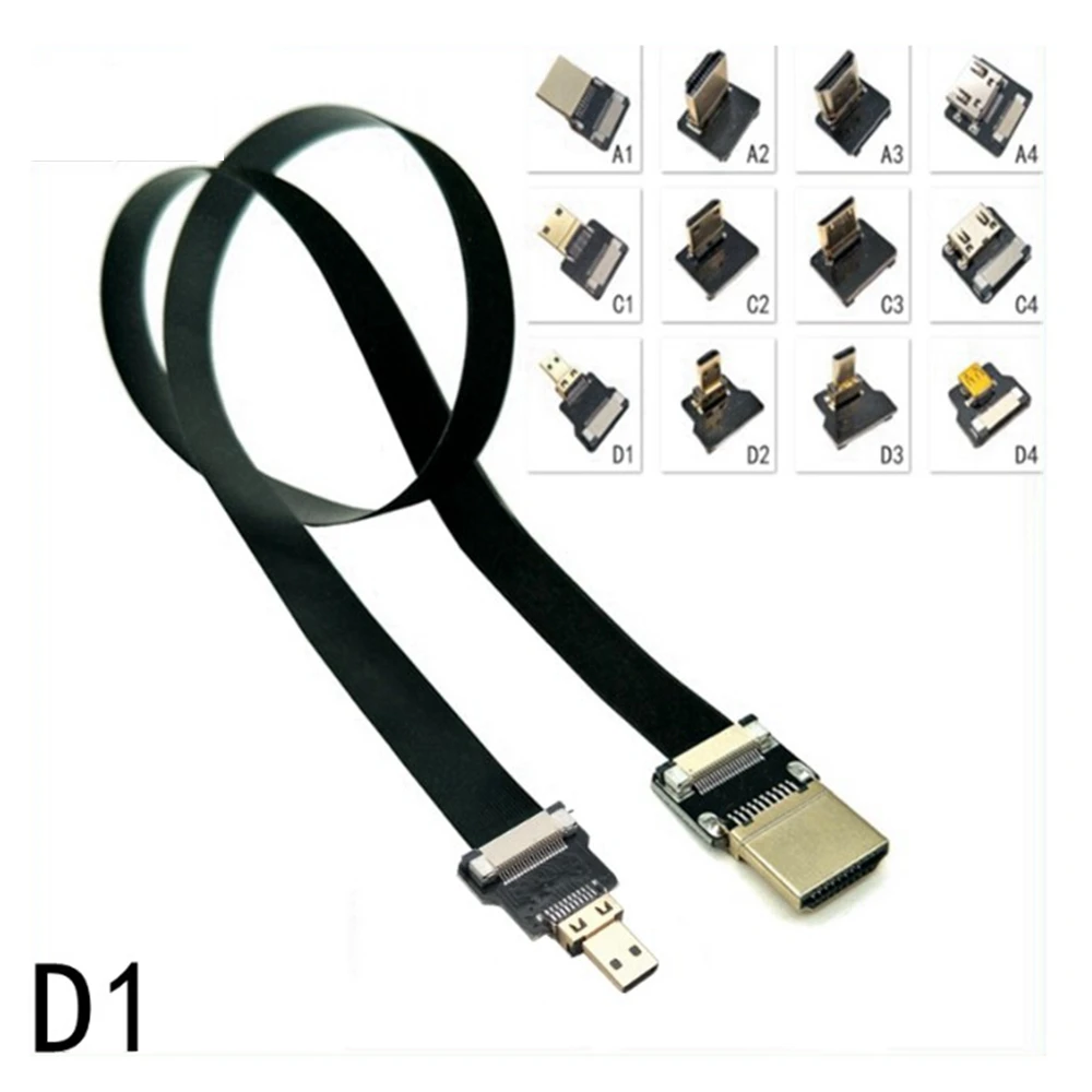 D1 Mini Kamera Gimbal Linje Micro HDMI Til HDMI HD Skærmet Kabel til Antenne FPV Drone Gimbal