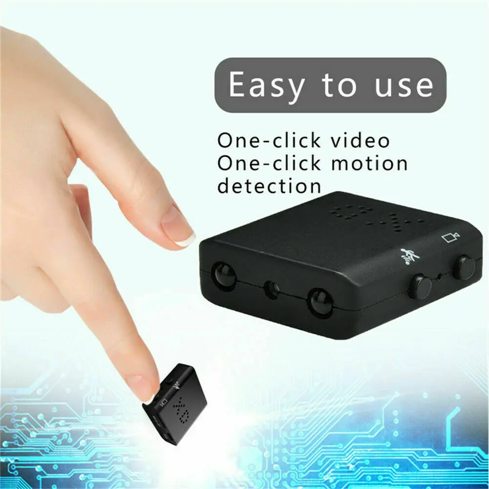 Mini Kamera, Fuld HD 1080P Mini Videokamera Infrarød Nat Micro Kamera Motion Detection Video Optager IP-Kamera