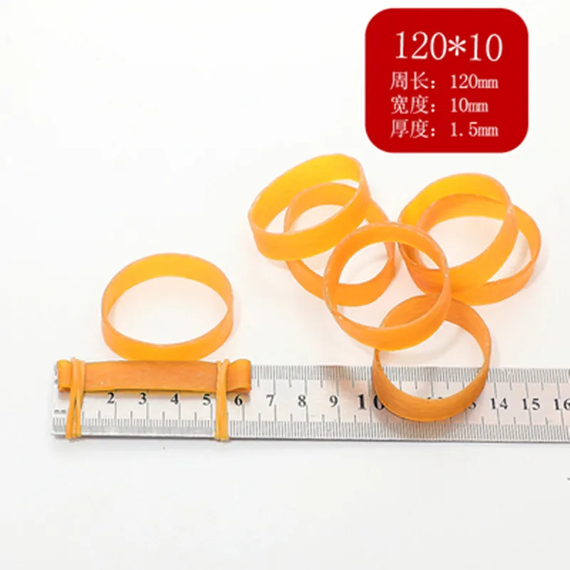 120*10mm 280 pc ' er Elastisk Gummi Band Naturlig Gummi Ring Forklæde Latex Ring Forsegling Belay Emballage Modstandsdygtighed over For Høje Temperaturer
