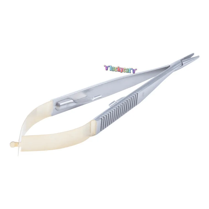 1pc Dental Kirurgisk titanium nåleholder Castroviejo Lige 140mm uden lås