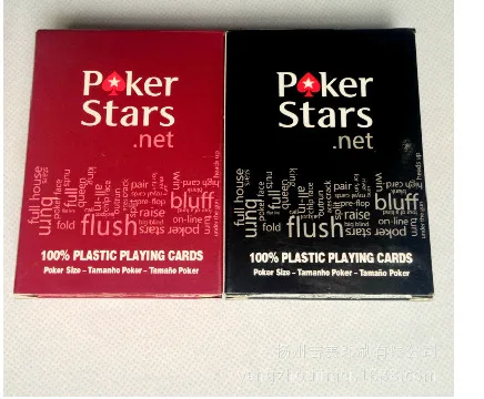 1 sæt Texas Holdem Plastik spillekort spil poker kort Vandtæt og kedelig polske poker star spil kort GYH
