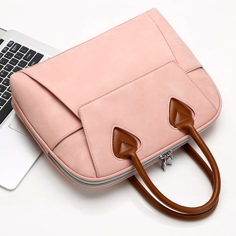 WESTAL kvinder laoptop taske mode mappe for 15,6 tommer bærbare nylon taske til dokument kvindelige håndtaske computer taske for kvinder 953