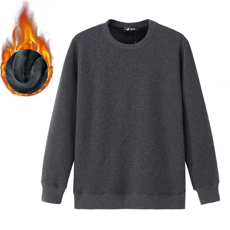 Termisk undertøj til mænd fleece undertrøje med at holde varmen i vinter thermo trøje størrelse M til 6XL
