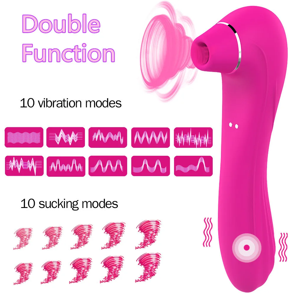 Sugende sexlegetøj Vibrator Kraftfulde Klitoris Sucker Blowjobs Tungen Stimulator Brystvorten Vagina, Fisse Erotisk Produktmoms For Kvinder klitoris