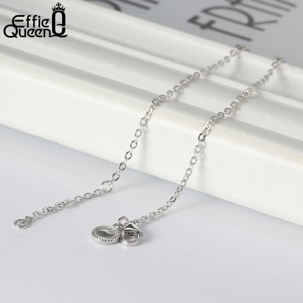 Effie Dronning Ren 925 Sterling Sølv Armbånd til Kvinder, Perfekt Poleret Håndleddet Lobster-klo-lås Kæder for Kvindelige BB29