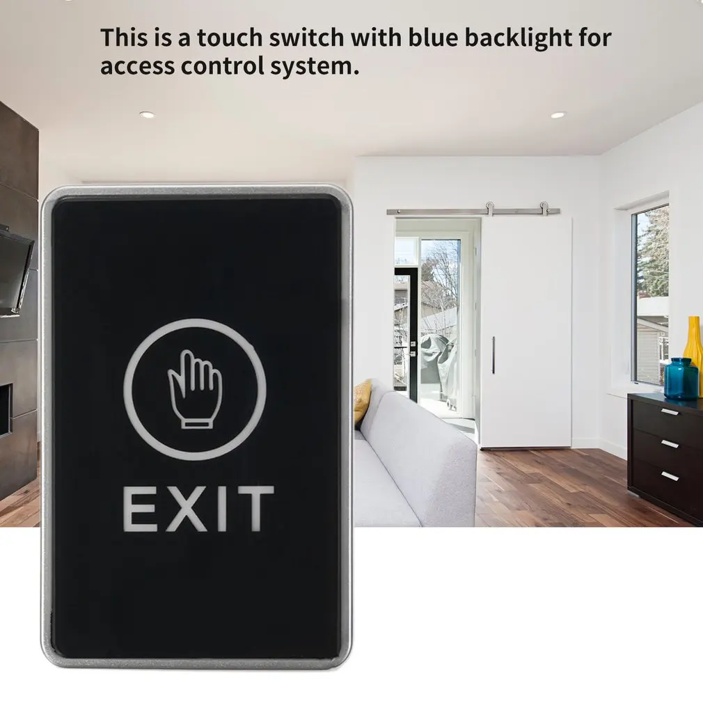 Tryk Touch Sensor Exit-Knappen Sikkerhed, adgangskontrol System Exit Døren Slip Knappen Med LED-Indikator Lys til Hjemmet