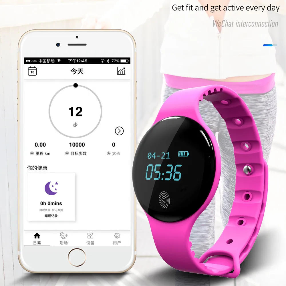 Vandtæt Bluetooth Smart Ur Skridttæller Fitness Tracker Ring Påmindelse Smartwatch Til IOS Android Mænd Kvinder Ur