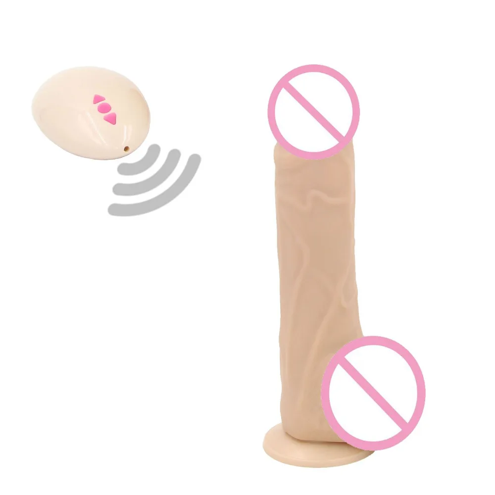 Trådløs Fjernbetjening, Genopladelige Big Dildo Vibrator Sex Legetøj til Kvinde Enorm Dildo Realistisk Penis med Stærk sugekop