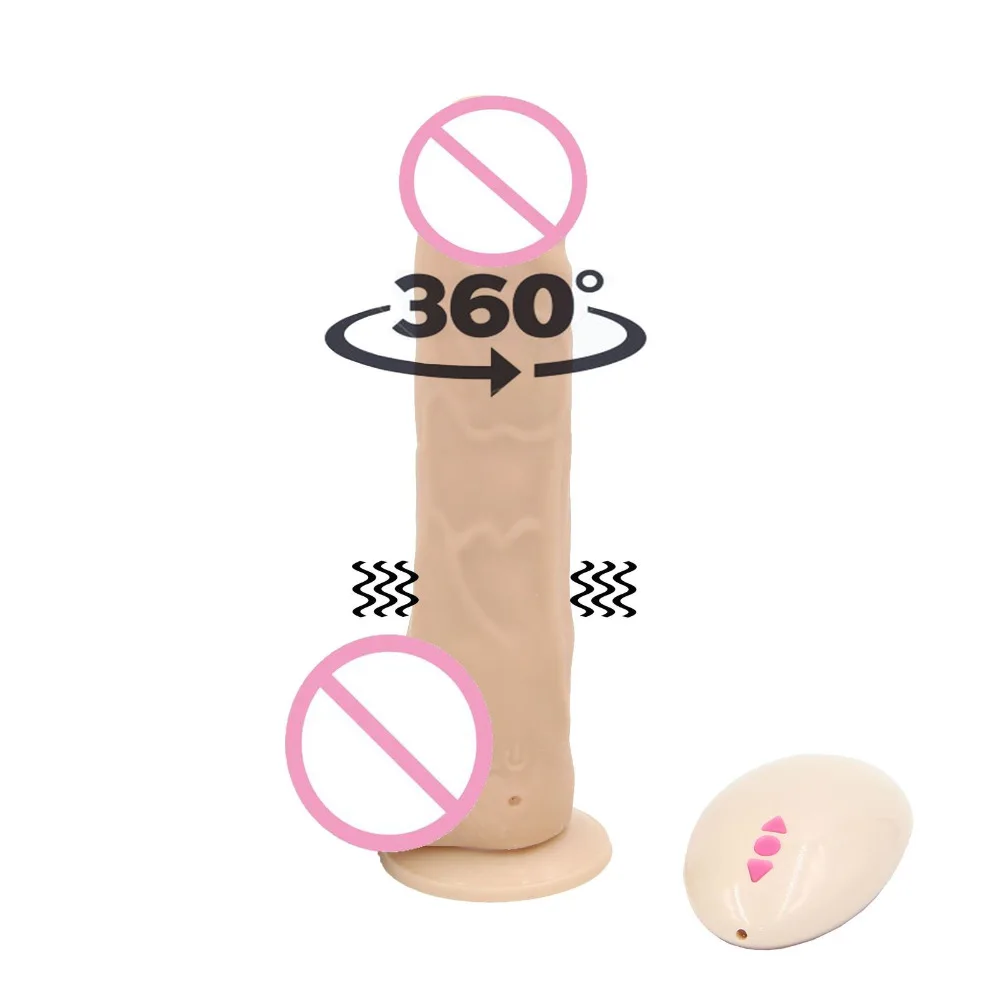 Trådløs Fjernbetjening, Genopladelige Big Dildo Vibrator Sex Legetøj til Kvinde Enorm Dildo Realistisk Penis med Stærk sugekop