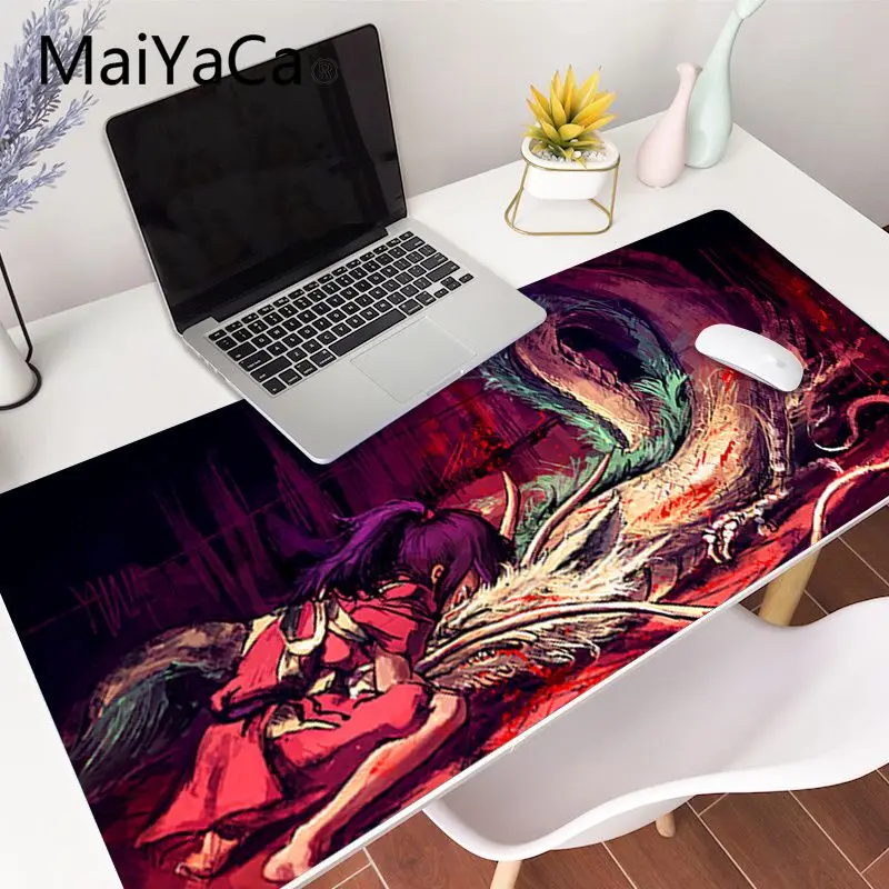 MaiYaCa Animationsfilm Spirited Away Dragon Gummi Pad til Mus Spil Gaming musemåtte Store Deak Mat 900x400mm for overwatch/cs go
