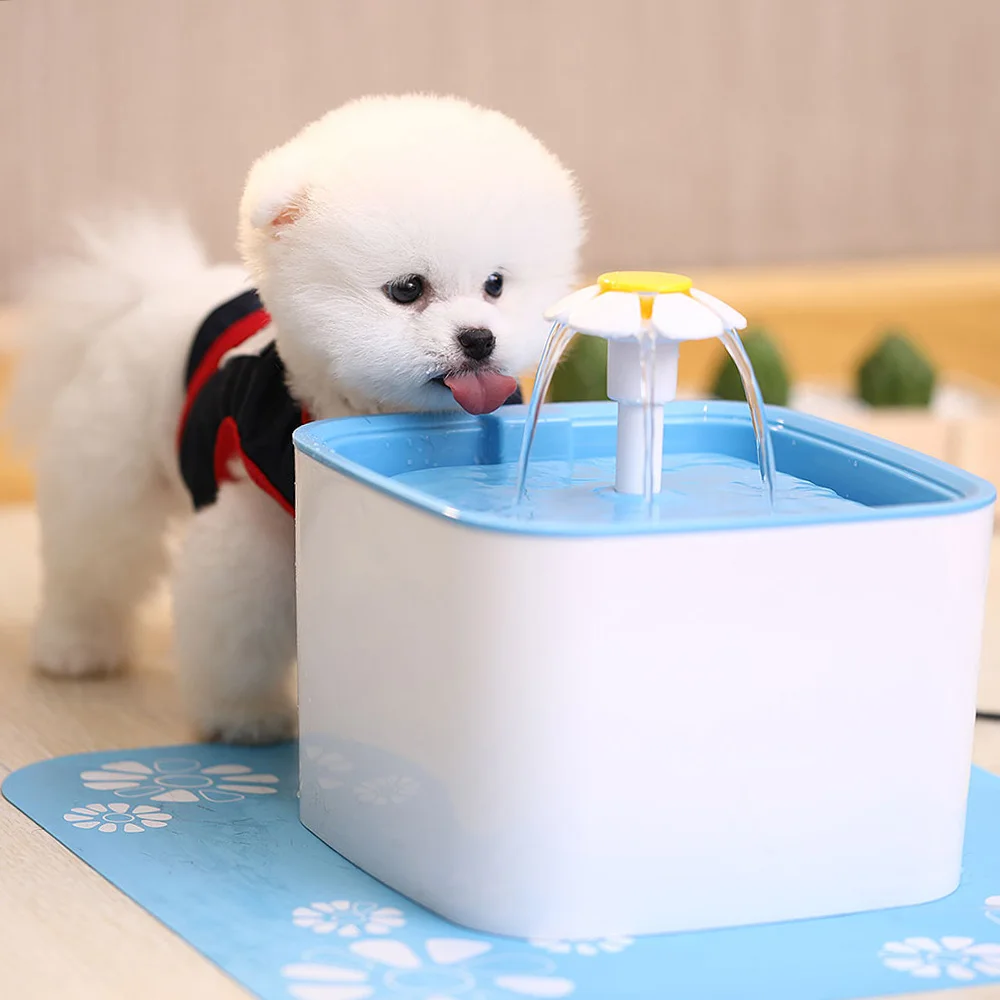 Automatisk Kat Vand Springvand Vand Springvand Hund, Kat, Kæledyr, der Drikker Skål Pet Blå Drikkevand Springvand El-UK/EU/US Stik 2,5 L