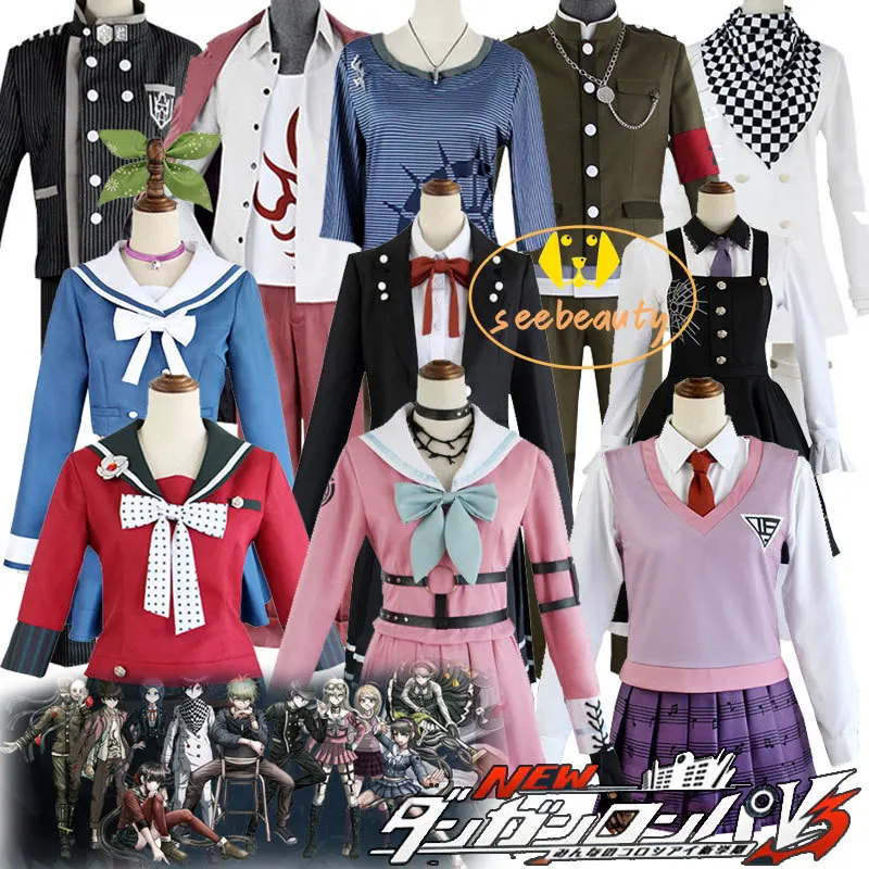 11 Roller Danganronpa V3 Drab Harmoni Cosplay Kostume Akamatsu Kaede Kaito Momota Iruma Miu Tojo Kirumi Ouma Uniform Halloween