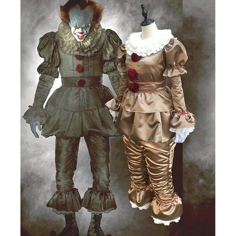 Hot Film Stephen King ' s It-Pennywise Terror Cosplay Kostumer Klovn Maske, der Passer Ensartet For Mænd, Kvinder har Lyst Halloween Tøj