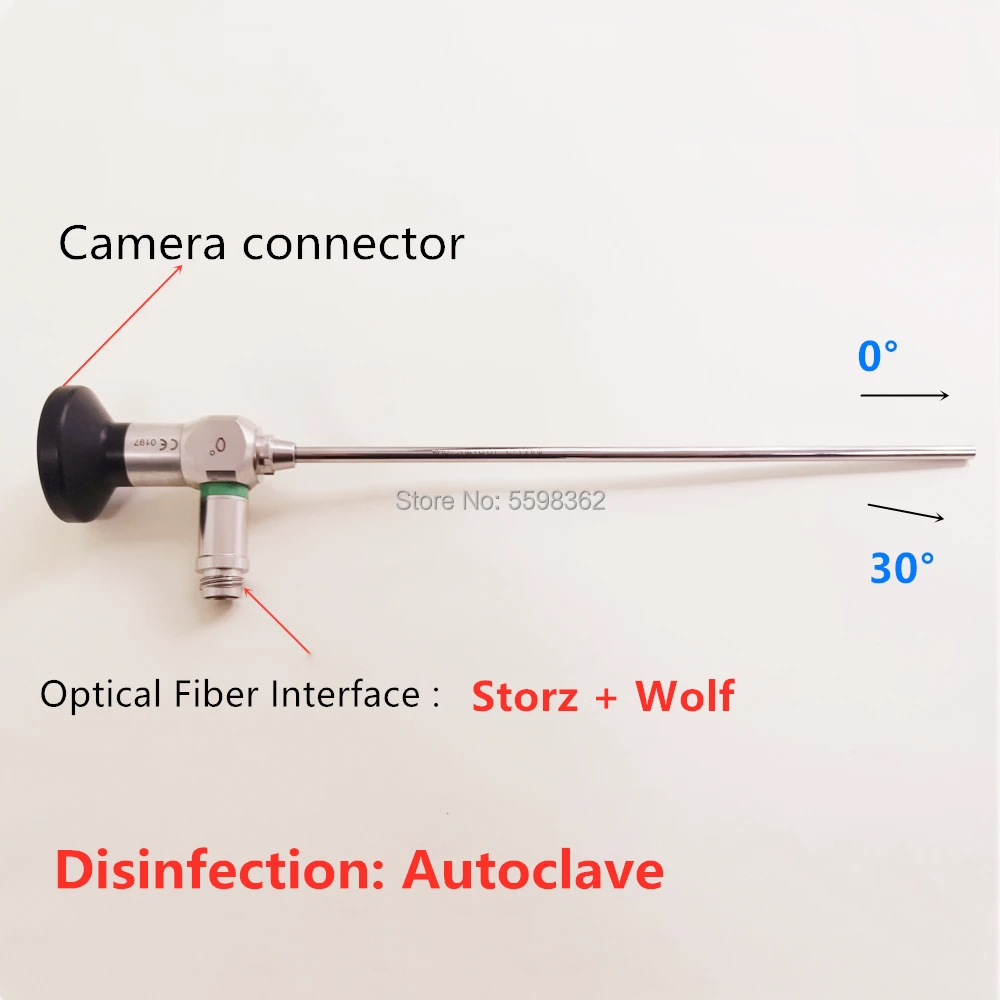 HD Medicinsk Kirurgisk Industrielle Stift Endoskop Sinusoscope 2.7 4mm 30 70 0 grader Endoskopi Sinusoscopy jakke Kamera
