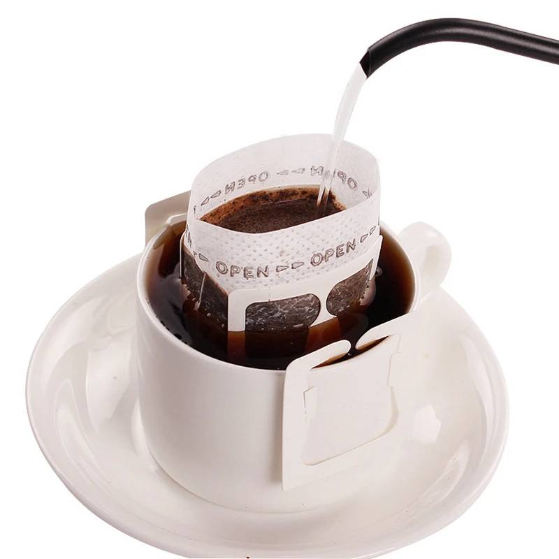200 Pc ' Er, Bærbare Drypper Kaffe Pulver Papir Filtre Hængende Øre Drop Taske-Filter